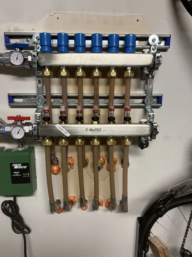 Plumber performing Gas Line Installation at a residential property in Eagan